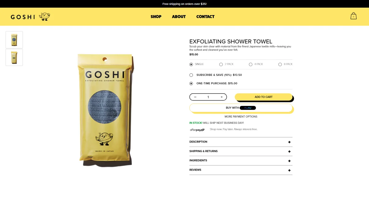 Goshi: Custom E-Commerce Platform