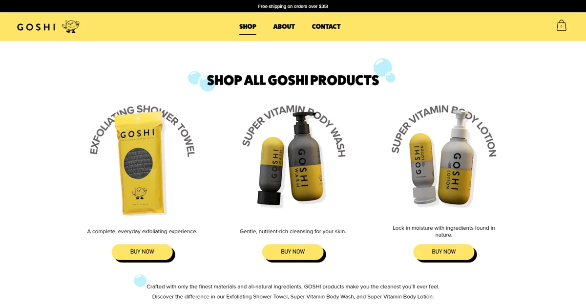 Goshi: Custom E-Commerce Platform