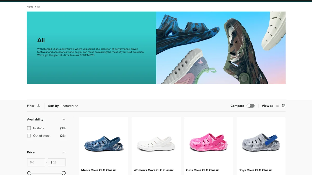 Rugged Shark: Custom Brand-First E-Commerce Platform